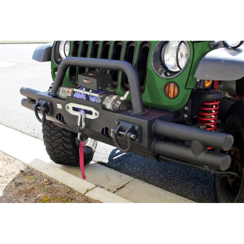 XHD Rugged Ridge Bumper Tubular End Kit | Textured Black, Steel | 11540.21 | Fits Bumpers from