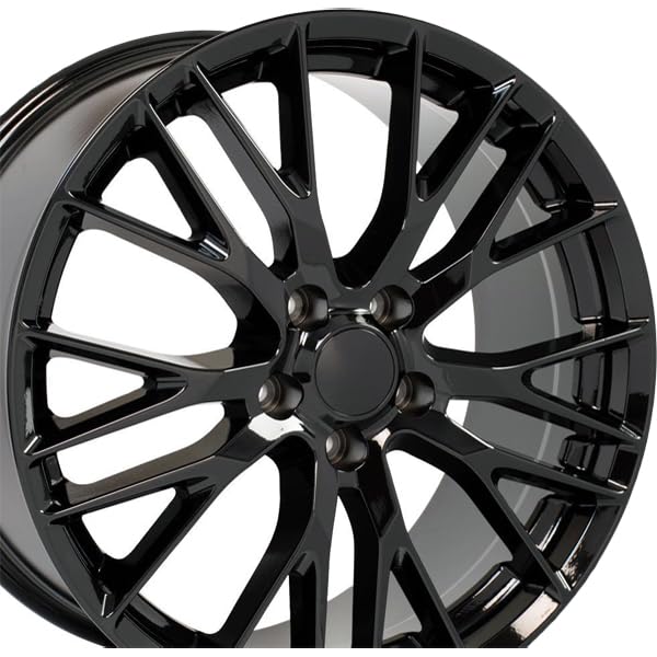 Black Wheel OE Wheels LLC CV22C-20010-5475-79B Painted (20 x 10. inches /5 x 120 mm, 79 mm Offset)
