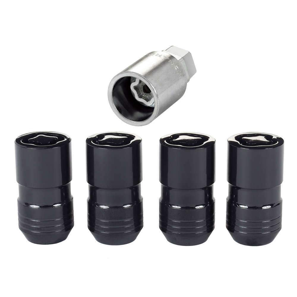 Black Cone Seat McGard Wheel Locks (M14X1.5 Thread Size) - Set of 4 w/Key