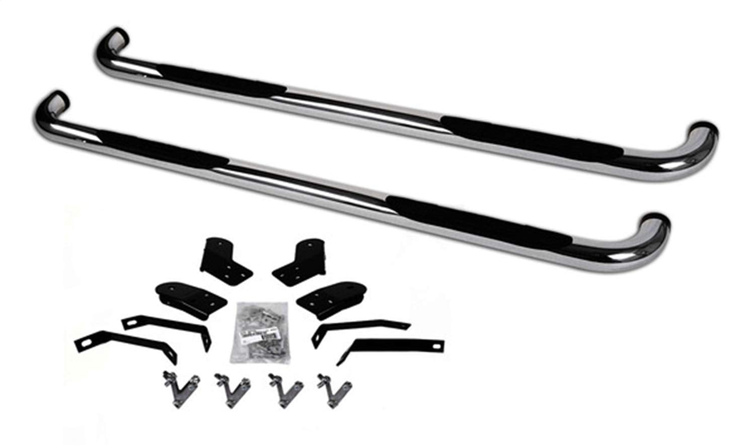 4000 Series Go Rhino SideSteps - Cab Length | Stainless Steel, Polished | 4109PS | Fits 2010-2025 Ram 2500, 3500 Crew Cab Pickup