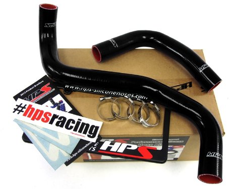 Black HPS 57-1302-BLK-1 Silicone Radiator Coolant Hose Kit