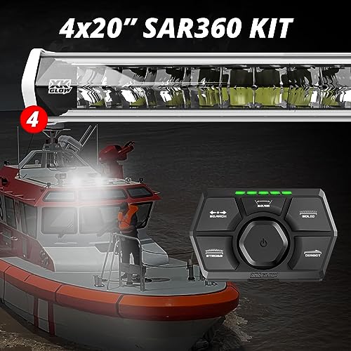 20” White SAR360 Light Bar Kit Emergency Search and Rescue Light System