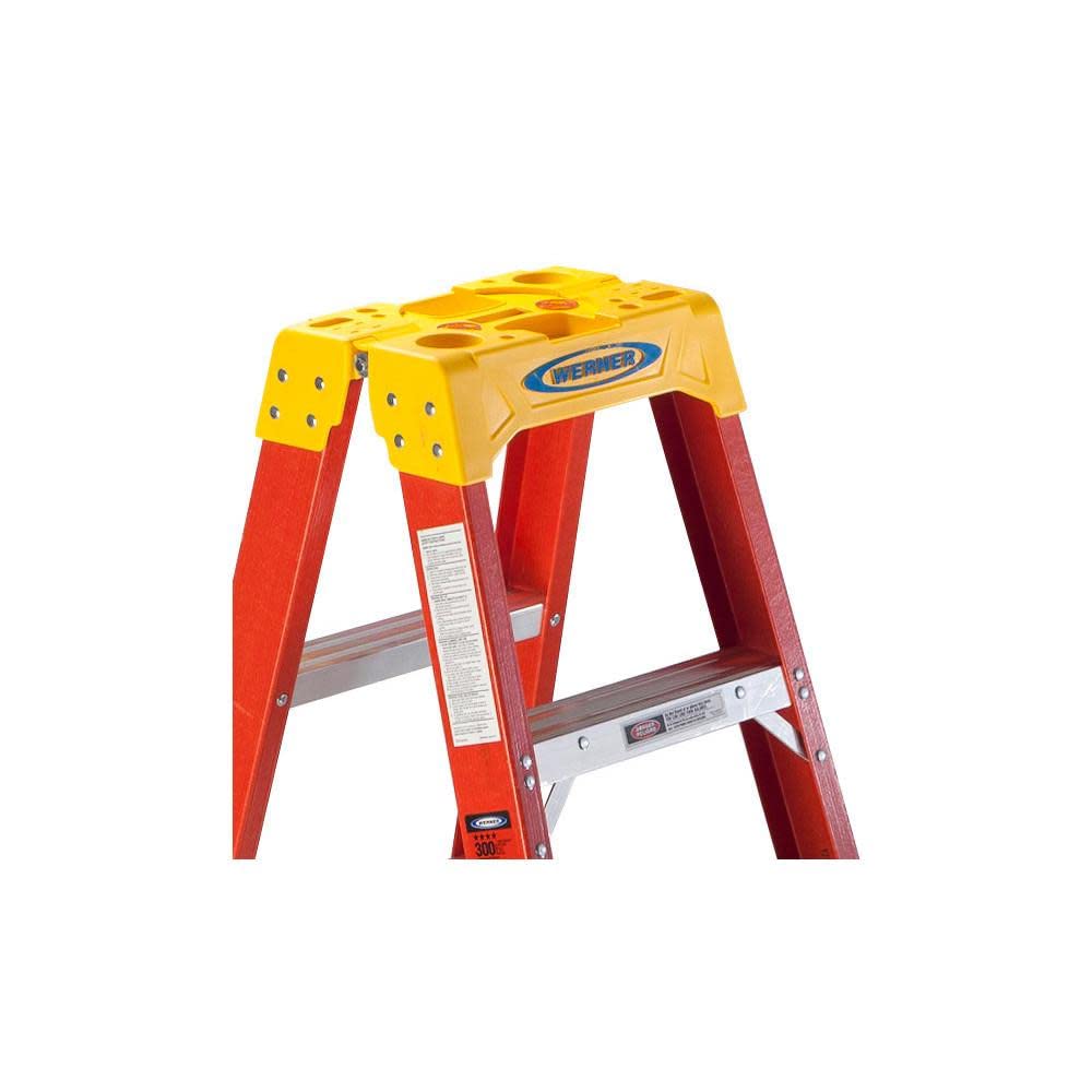 Twin Werner Step Ladder (T6205), Fiberglass
