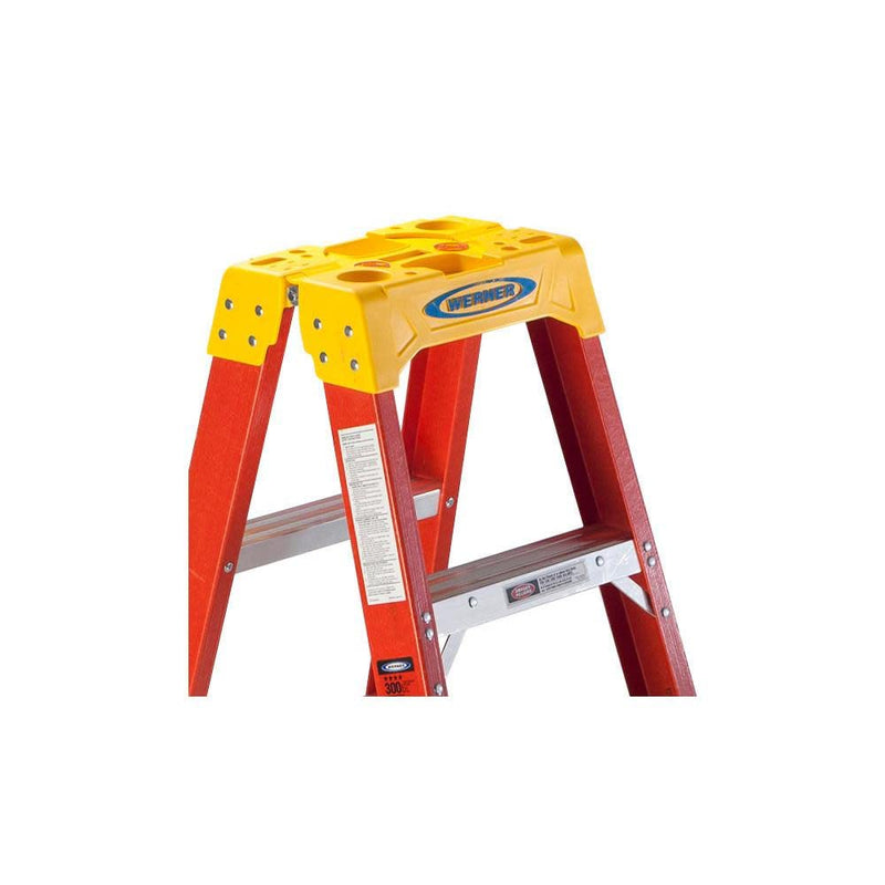Twin Werner Step Ladder (T6205), Fiberglass