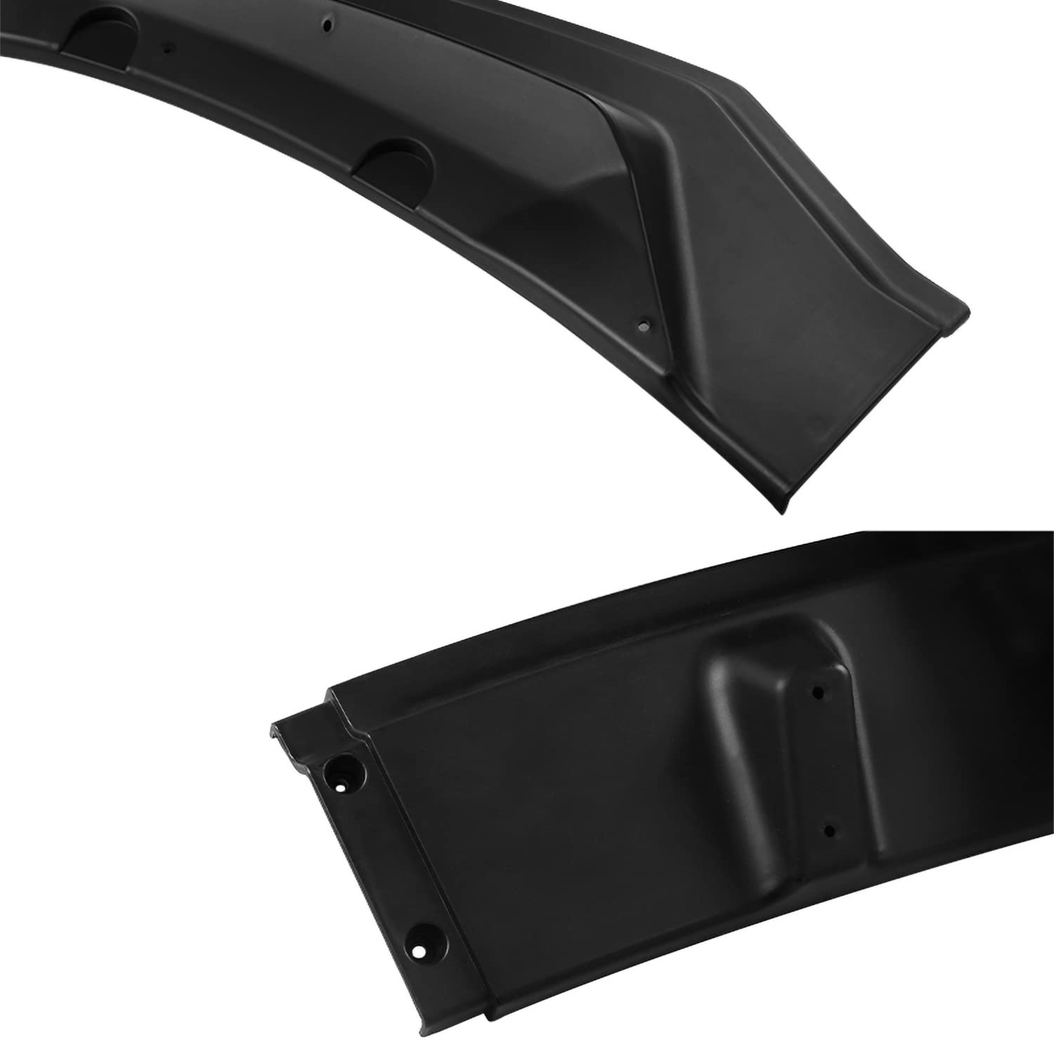 Matte Black Spec-D Tuning Front Bumper Body Lip Kit Spoiler 3PC Compatible with 2017-2020 Tesla Model 3 Sedan