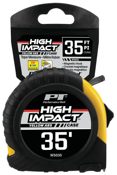 W5035 Performance Tool 35-Foot 1-Inch Tape Measure, Yellow