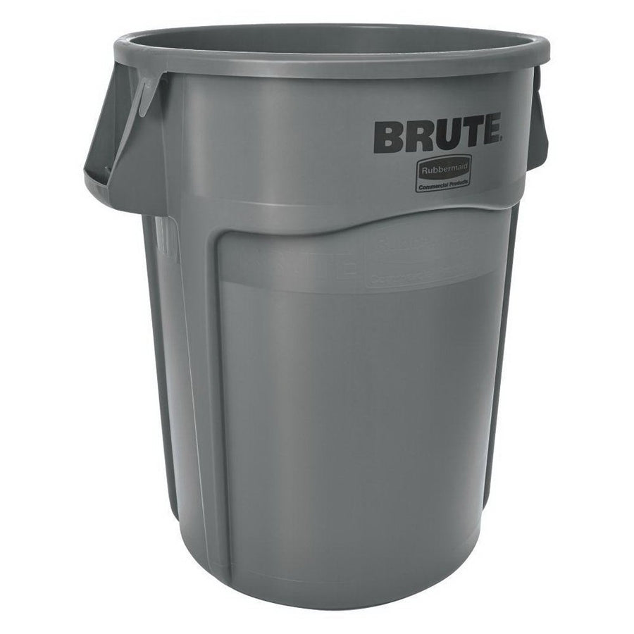 Brute Rubbermaid Commercial 264360GY Vented Trash Receptacle Round 44 gal Gray