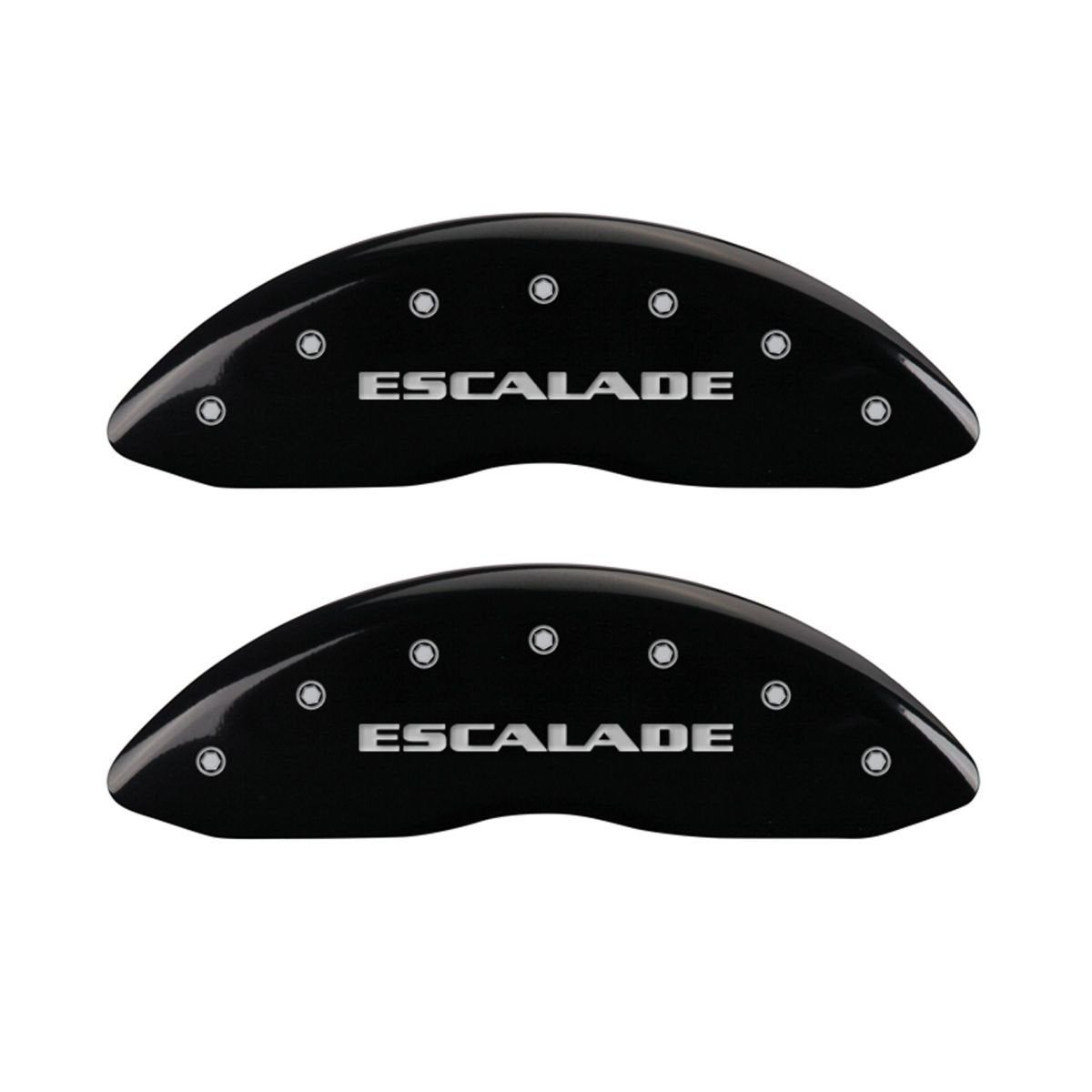 Escalade MGP Caliper Covers 35015SESCBK Black Caliper Covers - Engraved Front & Rear44; Set of 4