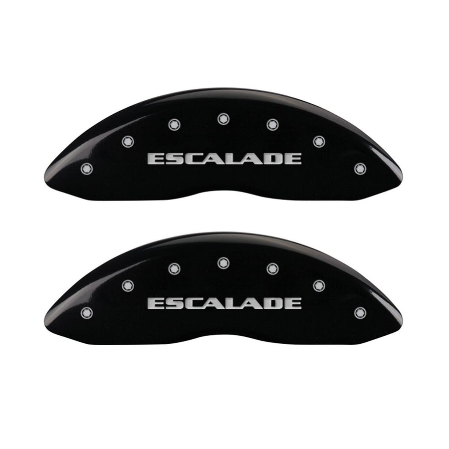 Escalade MGP Caliper Covers 35015SESCBK Black Caliper Covers - Engraved Front & Rear44; Set of 4