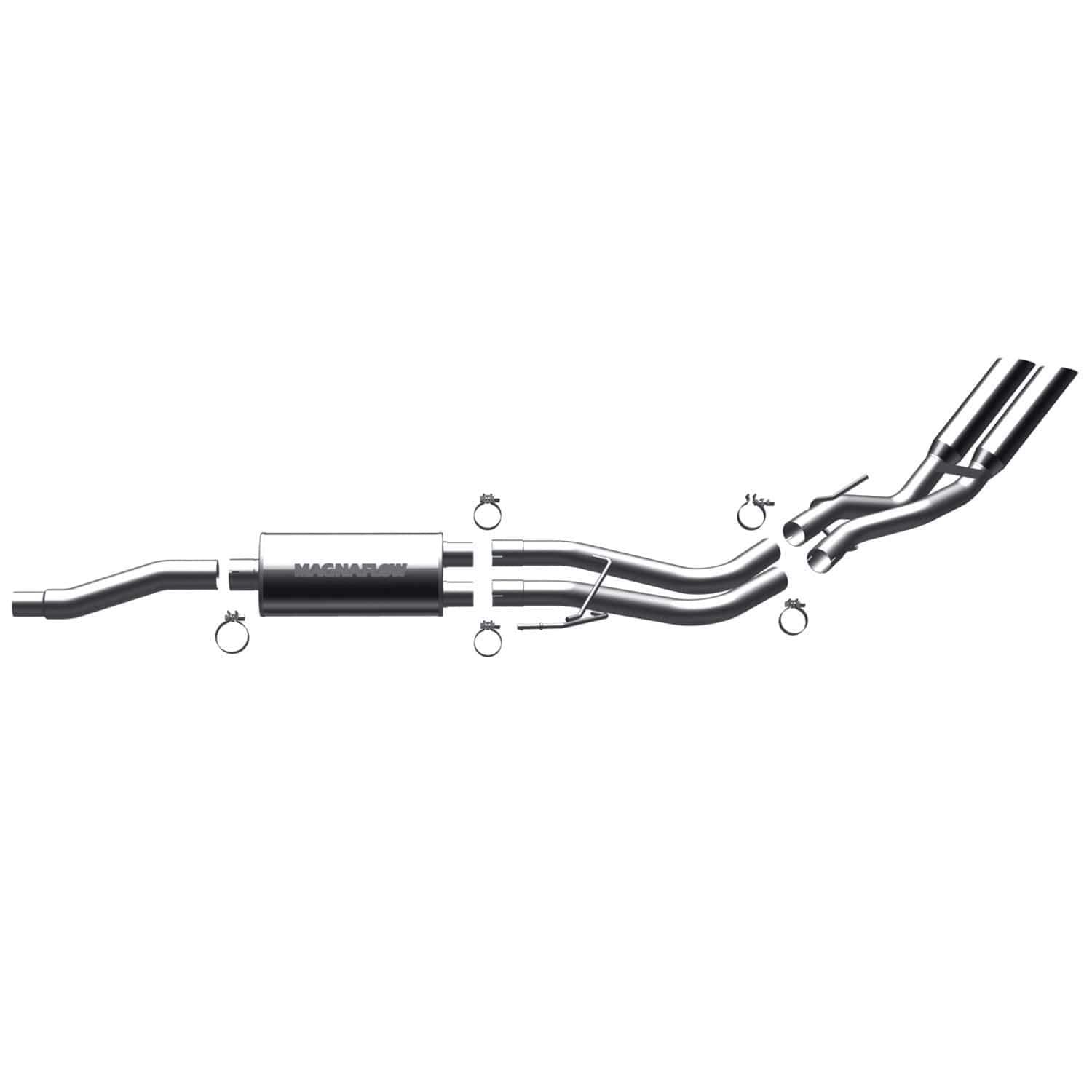 Large MagnaFlow Stainless Steel Performance Exhaust System Kit