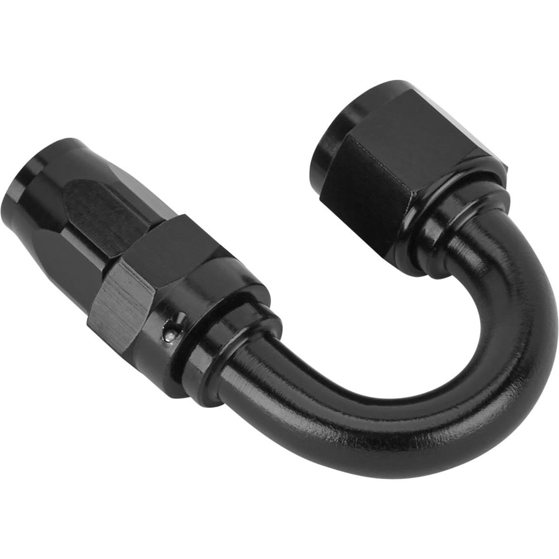 Fragola Performance Systems #8 Fem X #6 Hose 180 Deg Ucing Hose End Black 231807-BL