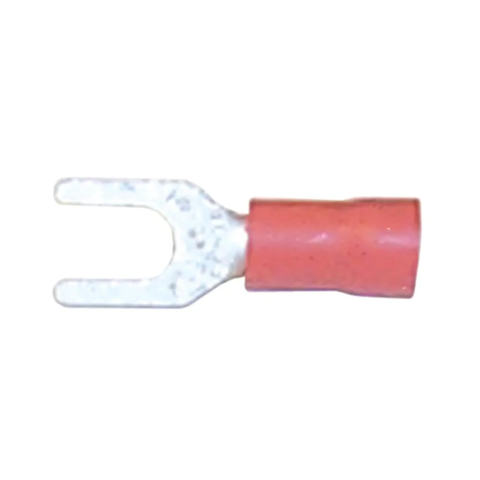 Insulated Sierra International EC04090 Spade Lug Terminals for 22-18 Gauge Wire (10 Pack), Red, Size 8