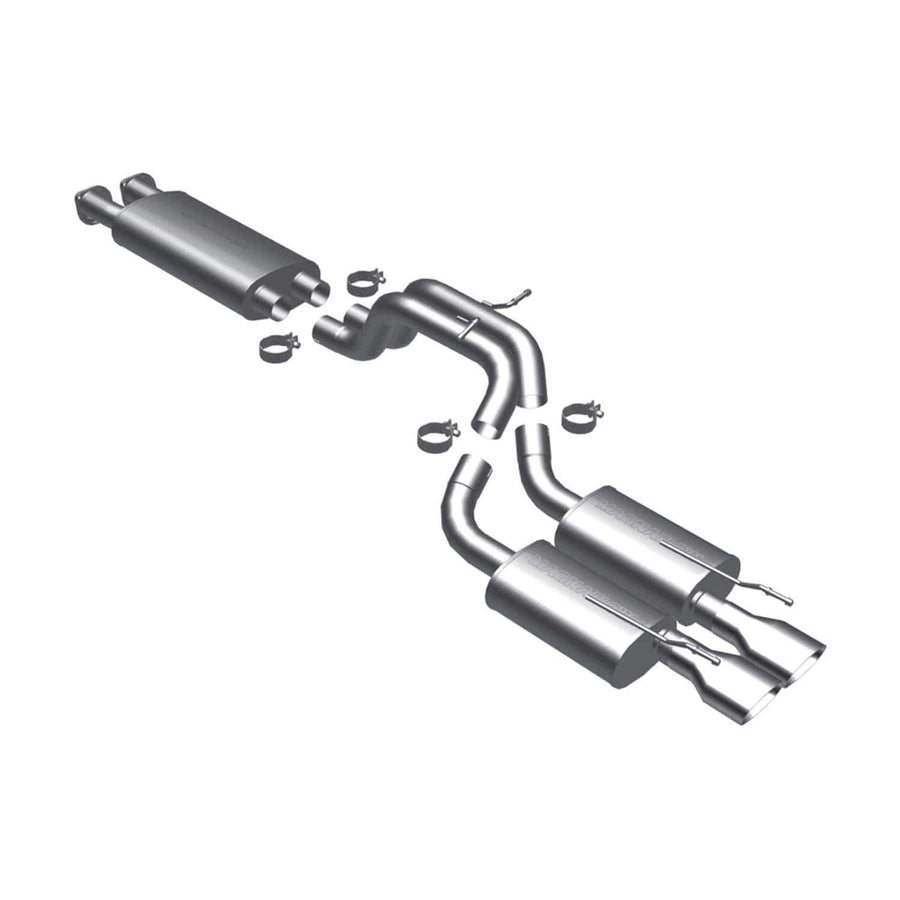 Performance MagnaFlow Exhaust System 16709: Cat-Back, Street Series, Compatible with 2006-2010 Jeep Grand Cherokee, Dual Center Rear Exit Style