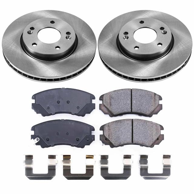 Power Stop Autospecialty KOE5913 Front Replacement Brake Kit-OE Brake Rotors & Ceramic Brake Pads For Kia Soul 2010-2011 [Model Specific]