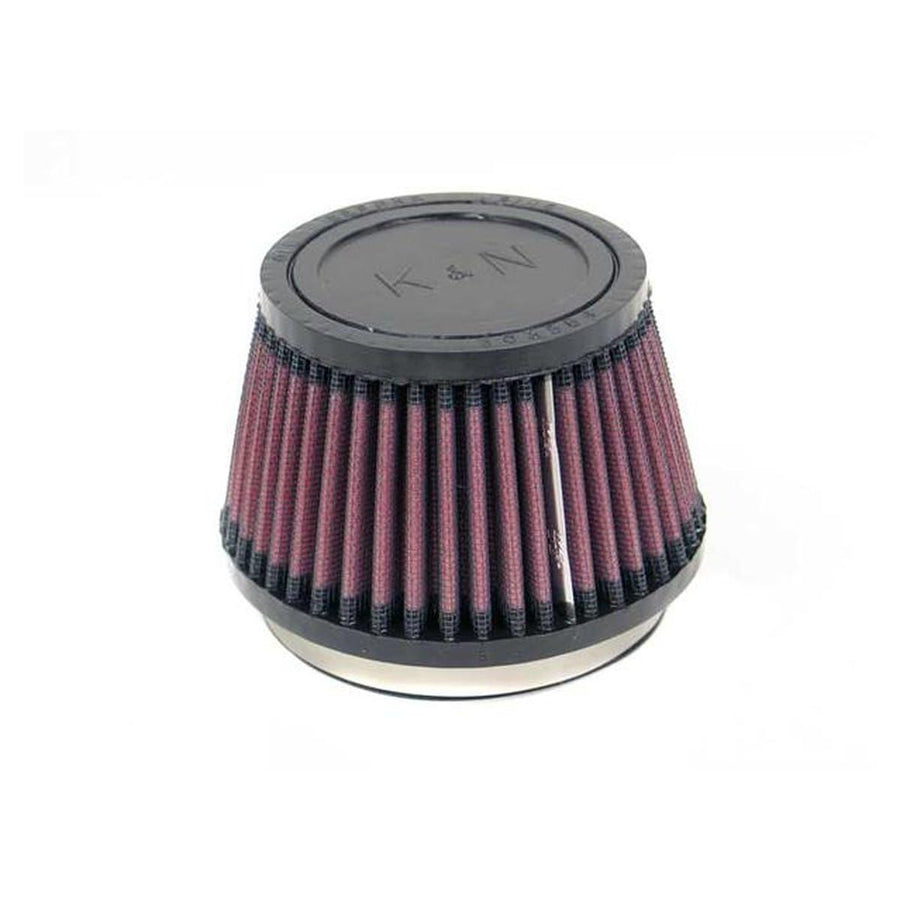 High-Flow K&N Original Lifetime Universal Clamp-On Air Filter: High Performance, Premium, Washable: Flange Diameter: 3.5 In, Filter Height: 3 In, Flange Length: 0.625 In, Shape: Round Tapered, RU-4410