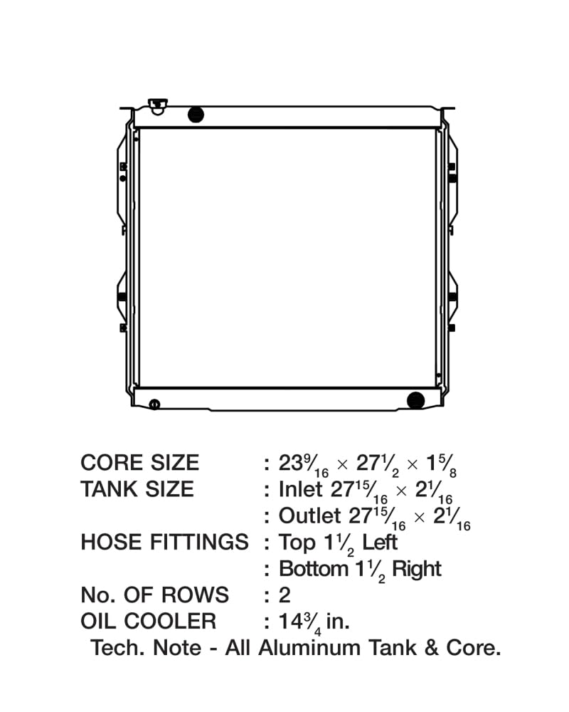 High Performance CSF 7030 Radiator