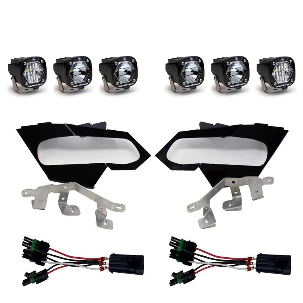 Baja Designs S1 Triple LED Headlight Kit for Can-AM Maverick X3 2017-21
