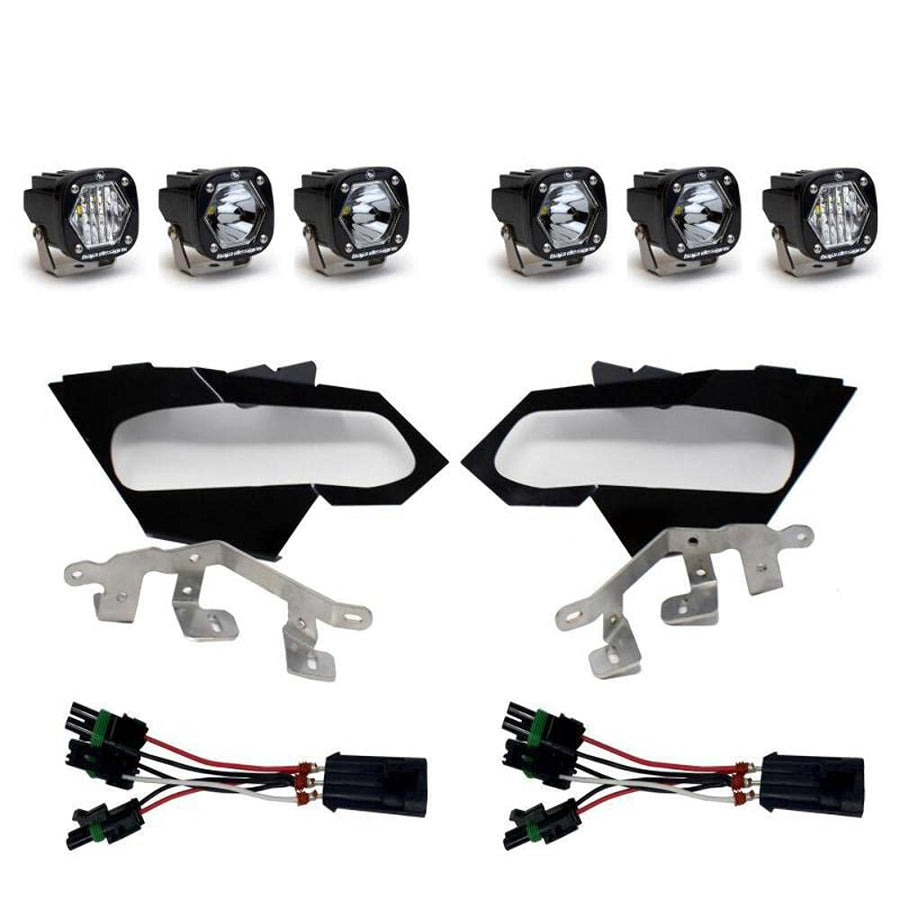 Baja Designs S1 Triple LED Headlight Kit for Can-AM Maverick X3 2017-21