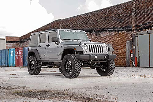4" Lift Kit Rough Country for 2007-2018 Jeep Wrangler JK Unlimited - 68140