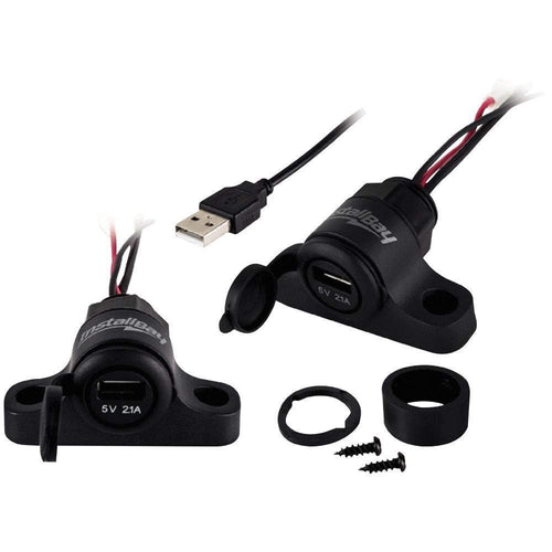 Pass Through Install Bay - Flush Mount USB Socket - Retail Pack (IBR78), Display Products
