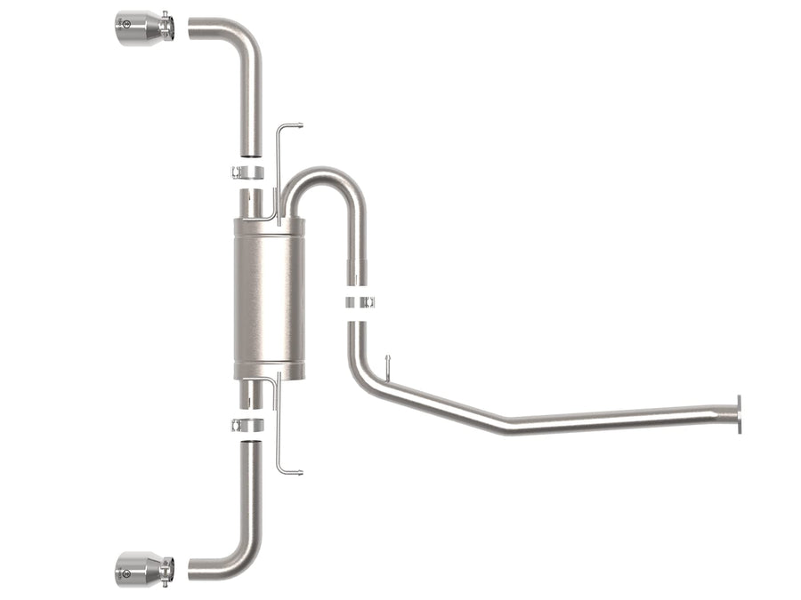aFe POWER Takeda 49-36053-P Cat-Back Exhaust System, 2-1/4" to 2-1/2" 304 Stainless Steel, Polished Tips, for 2019-2021 Toyota RAV4