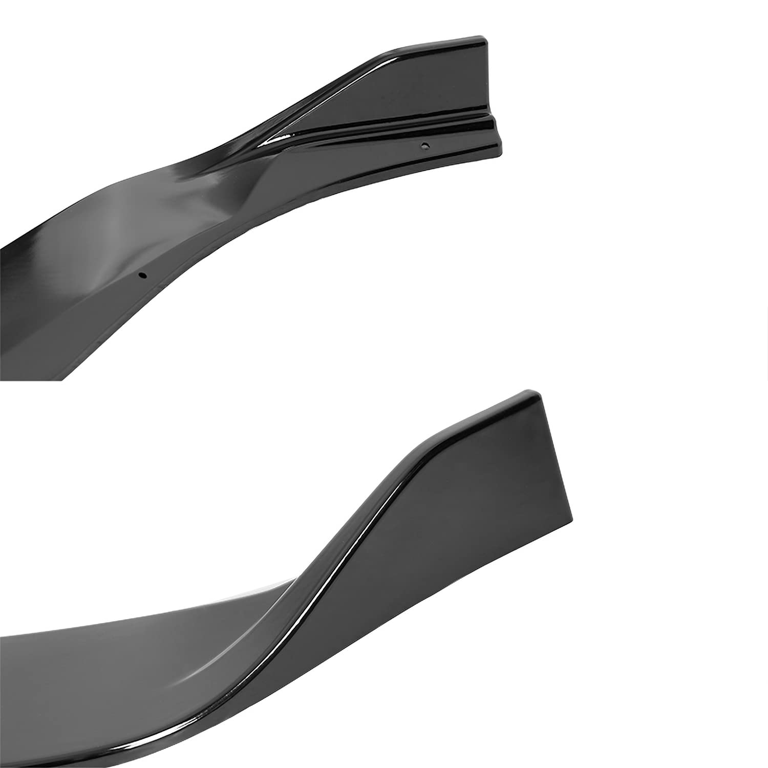 Glossy Black Spec-D Tuning Front Bumper Lip Spoiler Splitter Kits 3PC Compatible with Nissan Sentra 2016-2019