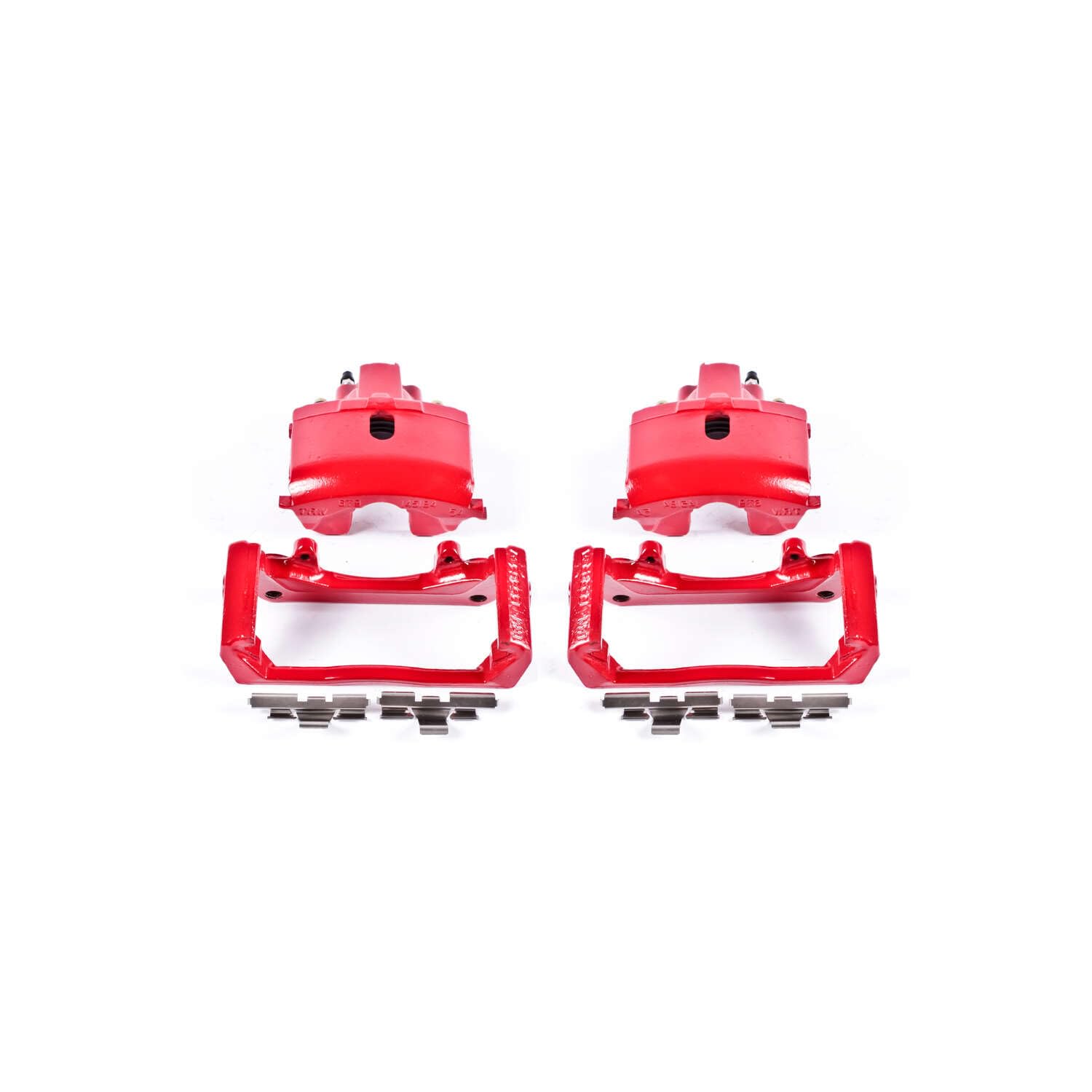 Power Stop Rear Pair S4836 Red Powder Coated Calipers for 2007-2009 Chrysler Aspen | 2003-2009 Dodge Durango | 2002-2018 Ram 1500 [Application Specific] | 2019-2021 Ram 1500 Classic