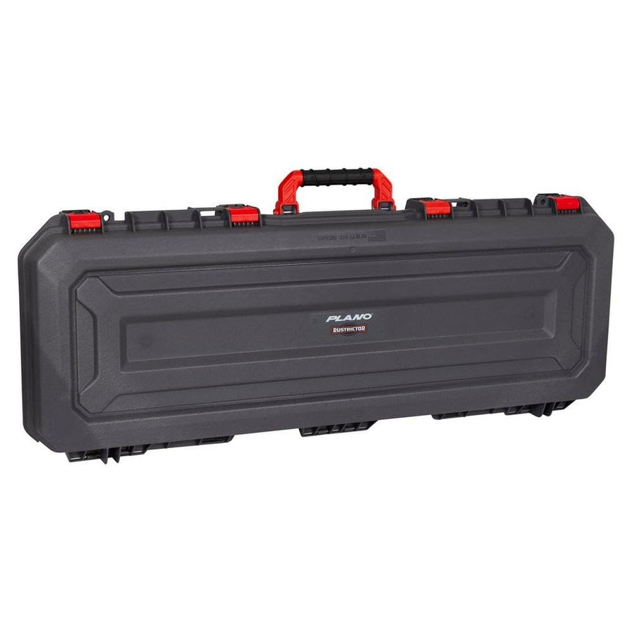 Plano 42 Inch All Weather AW2 Case with Rustrictor, Gray, Premium Gun Case with Perforated Pluck Foam for Custom Protection, Black