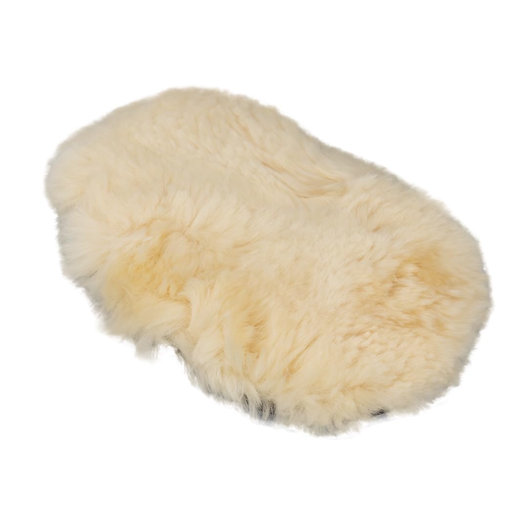 Maxshine Premium Universal Sheepskin Wool Wash Mitt – Ultra-Soft Real Lambswool Glove for Car Washing – Gentle, Scratch-Free Cleaning Pad for Safe Car Detailing & Paint Protection