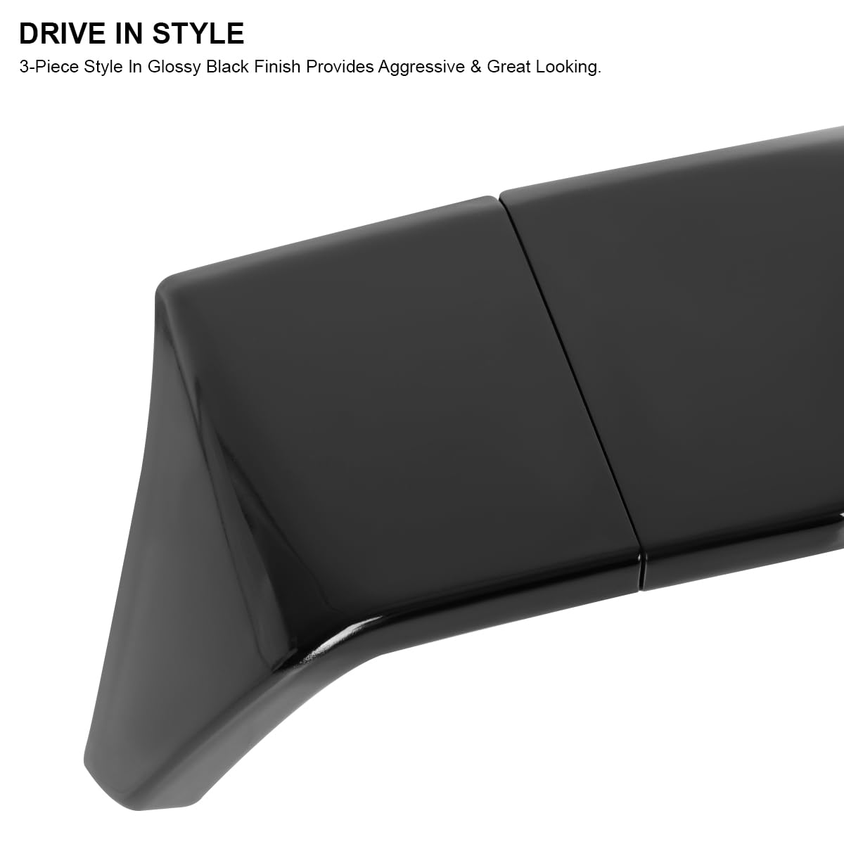 Glossy Black ABS Cab Roof Spoiler Spec-D Tuning for 2009-2014 Ford F150 Models
