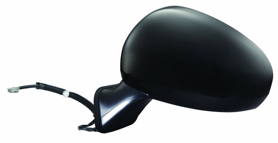 Mirror Driver Side for Honda Fit, Black, PTM, Foldaway, Power
