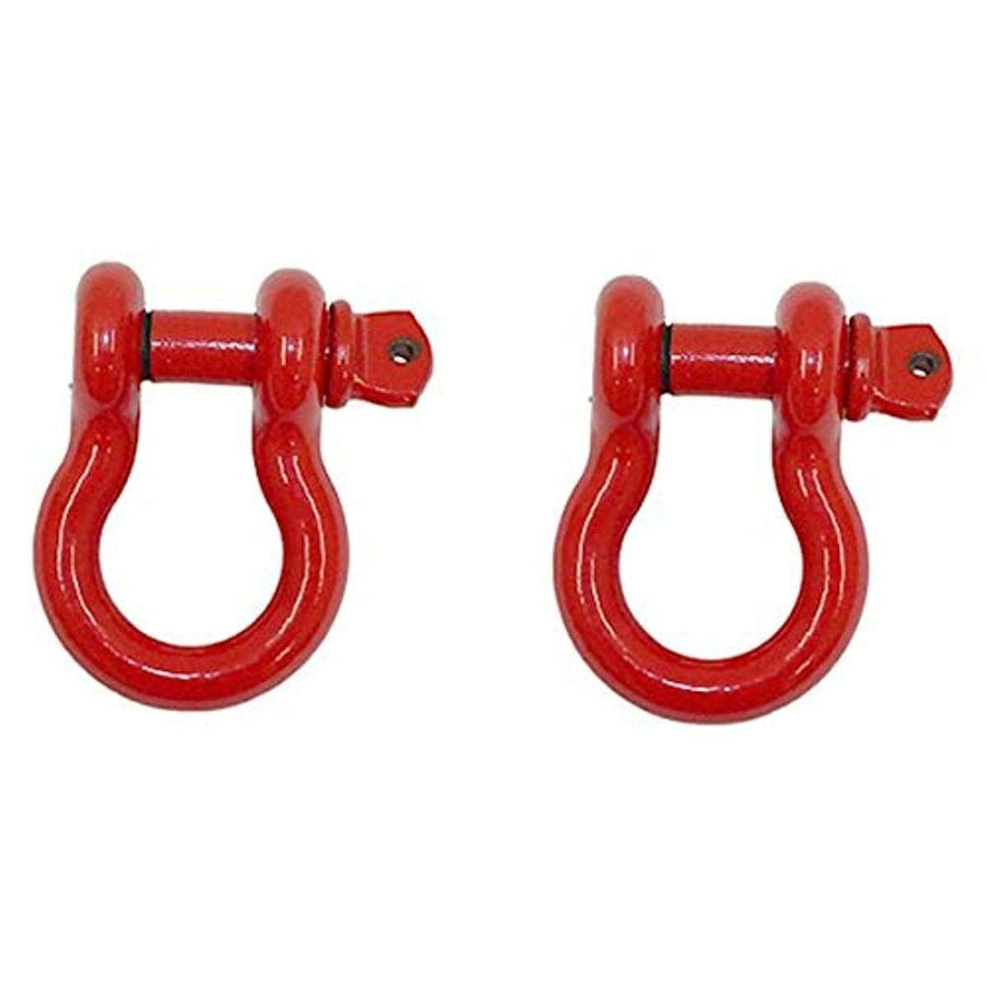 D Ring FISHBONE 3/4 Inch Red 2 Piece Set