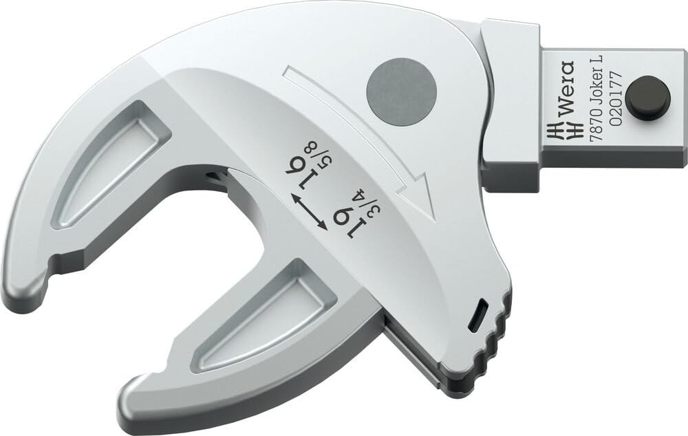 Wera 7870 Tools JOKER L; SELF ADJUSTING JOKER HEAD; 16-19MM, 9X12 MM