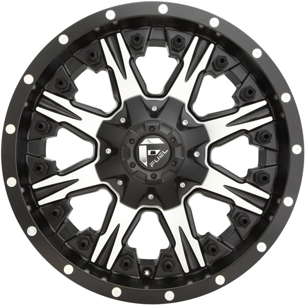 1PC Fuel D541 20X10 8X180 MT-BLK-MACH -12MM - D54120001850