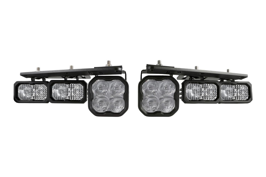 Stage Series Fog Pocket Kit Diode Dynamics for 2021 Ford Bronco, White Sport
