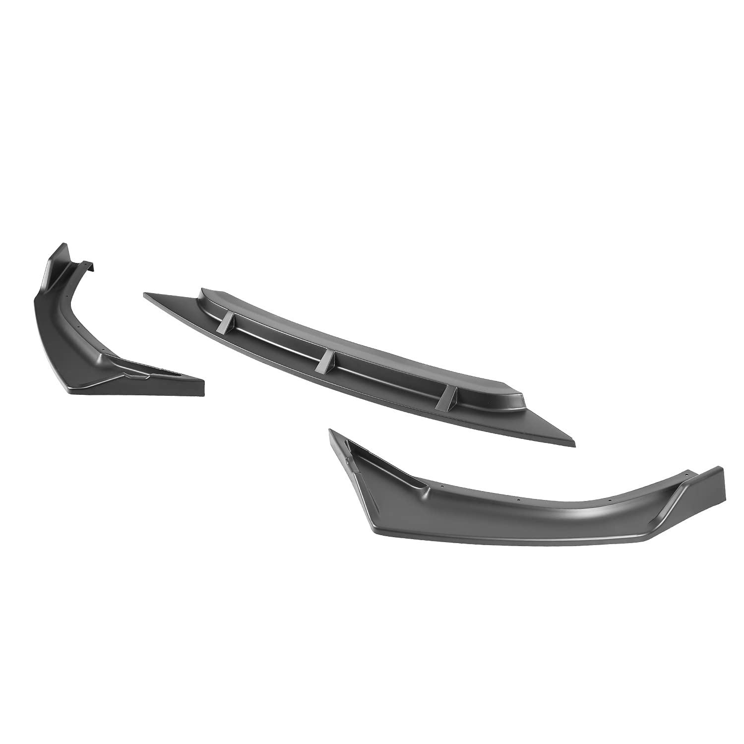 Matte Black Spec-D Tuning Front Bumper Lip Compatible with 2019-2021 Honda Civic 4DR