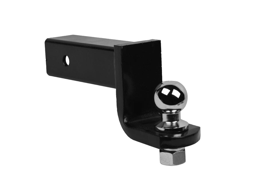 6" Drop Down Armordillo Loaded Ball Mount Trailer Tow Hitch with 2.5" Receiver Tube Universal Fit - Black