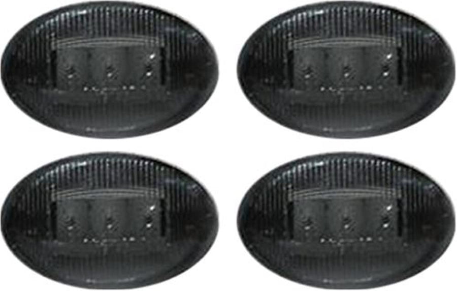 264132BK Recon LED Fender Lights 1999-2008 Ford Super Duty (4-Piece Set) - Smoked Lens with Black Trim