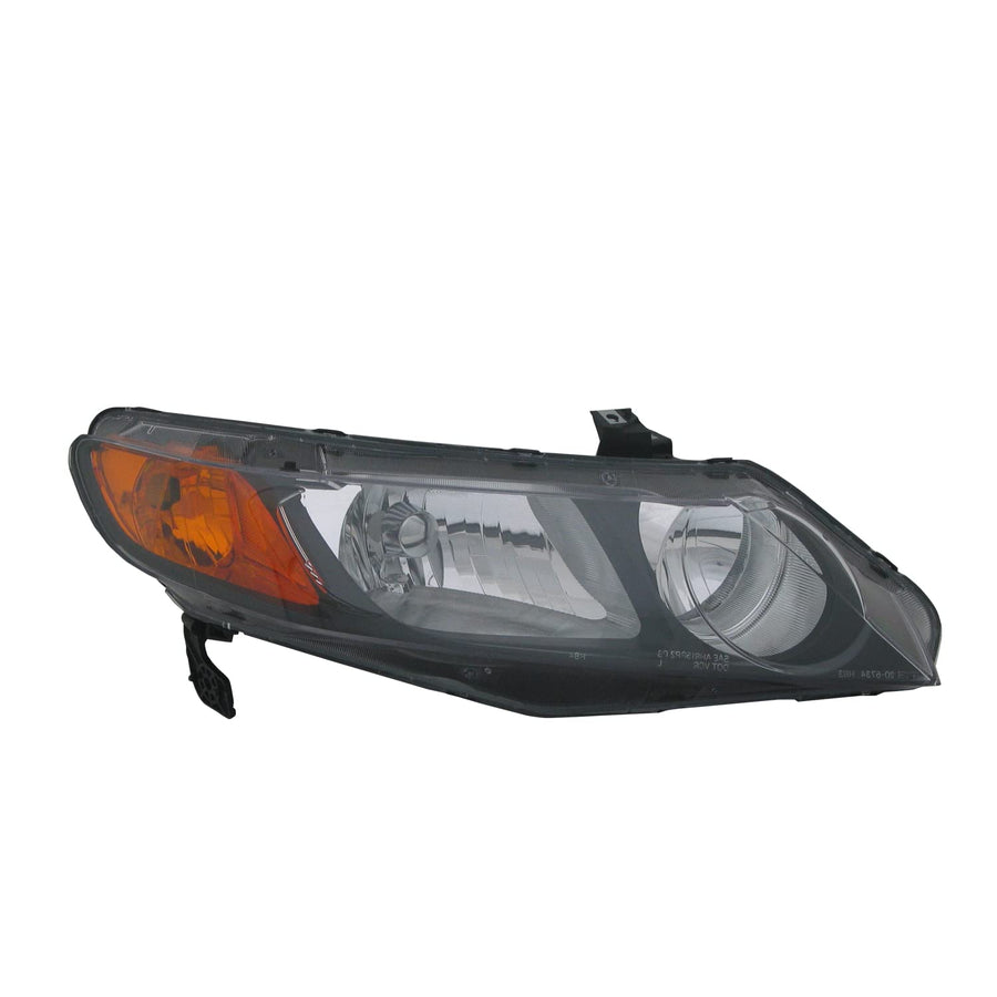 Left TYC Headlight Assembly Compatible with 2006-2008 Honda Civic