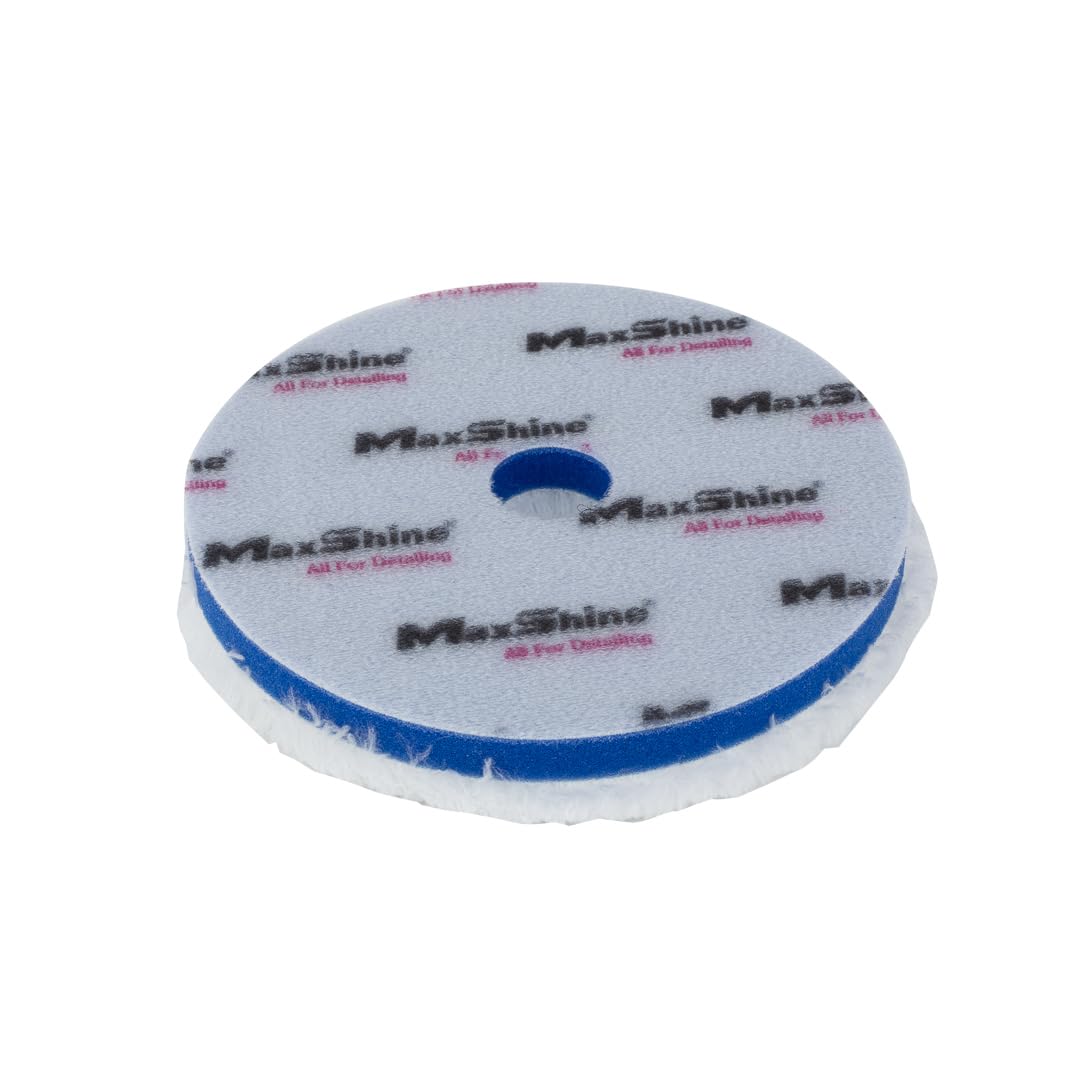 6" Maxshine Universal Microfiber DA Cutting Pad – High-Performance Pad for Paint Correction & Defect Removal – Hook & Loop Backing – Compatible with Dual Action Polishers