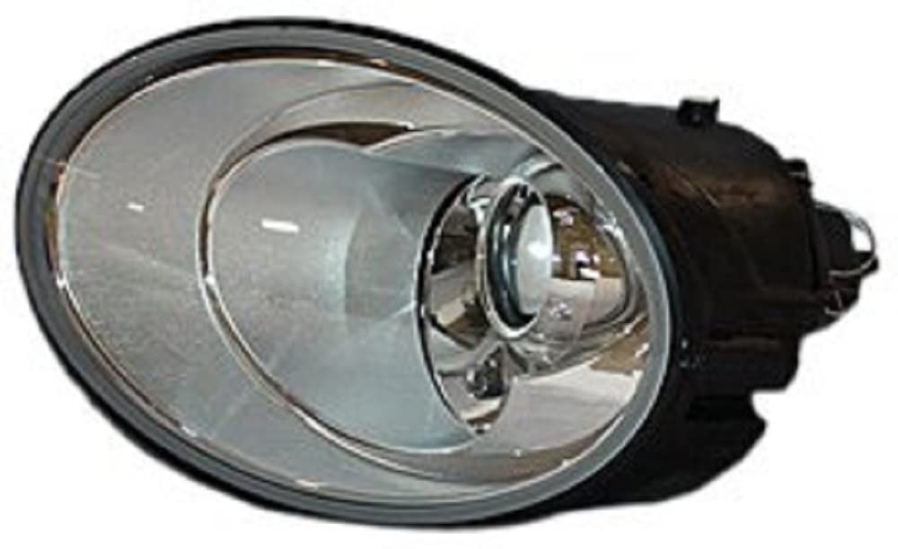 Left TYC Headlight Assembly Compatible with 2006-2010 Volkswagen Beetle