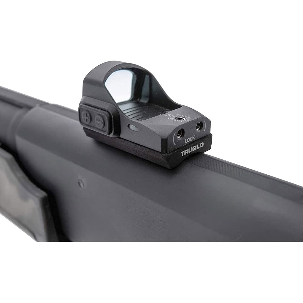 Shotgun Receiver Mount TRUGLO | Tactical Hunting Shooting Versatile Lightweight Durable Compact Dot Optic Steel Mount Plate | Hardware & Tools Included, Mossberg Receiver Mount, 4-Post Mount