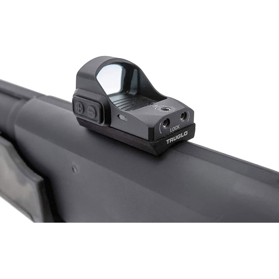 Shotgun Receiver Mount TRUGLO | Tactical Hunting Shooting Versatile Lightweight Durable Compact Dot Optic Steel Mount Plate | Hardware & Tools Included, Mossberg Receiver Mount, 4-Post Mount