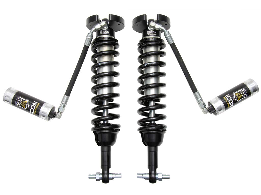 ICON 2.5 VS Ext Travel RR/CDCV Coilover Kit, Front, 0-3.5" Lift Compatible with 2019-23 GM 1500, 71656C