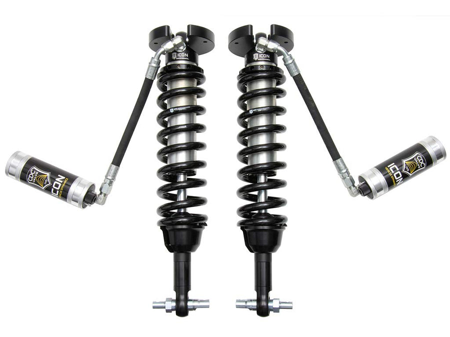 ICON 2.5 VS Ext Travel RR/CDCV Coilover Kit, Front, 0-3.5" Lift Compatible with 2019-23 GM 1500, 71656C