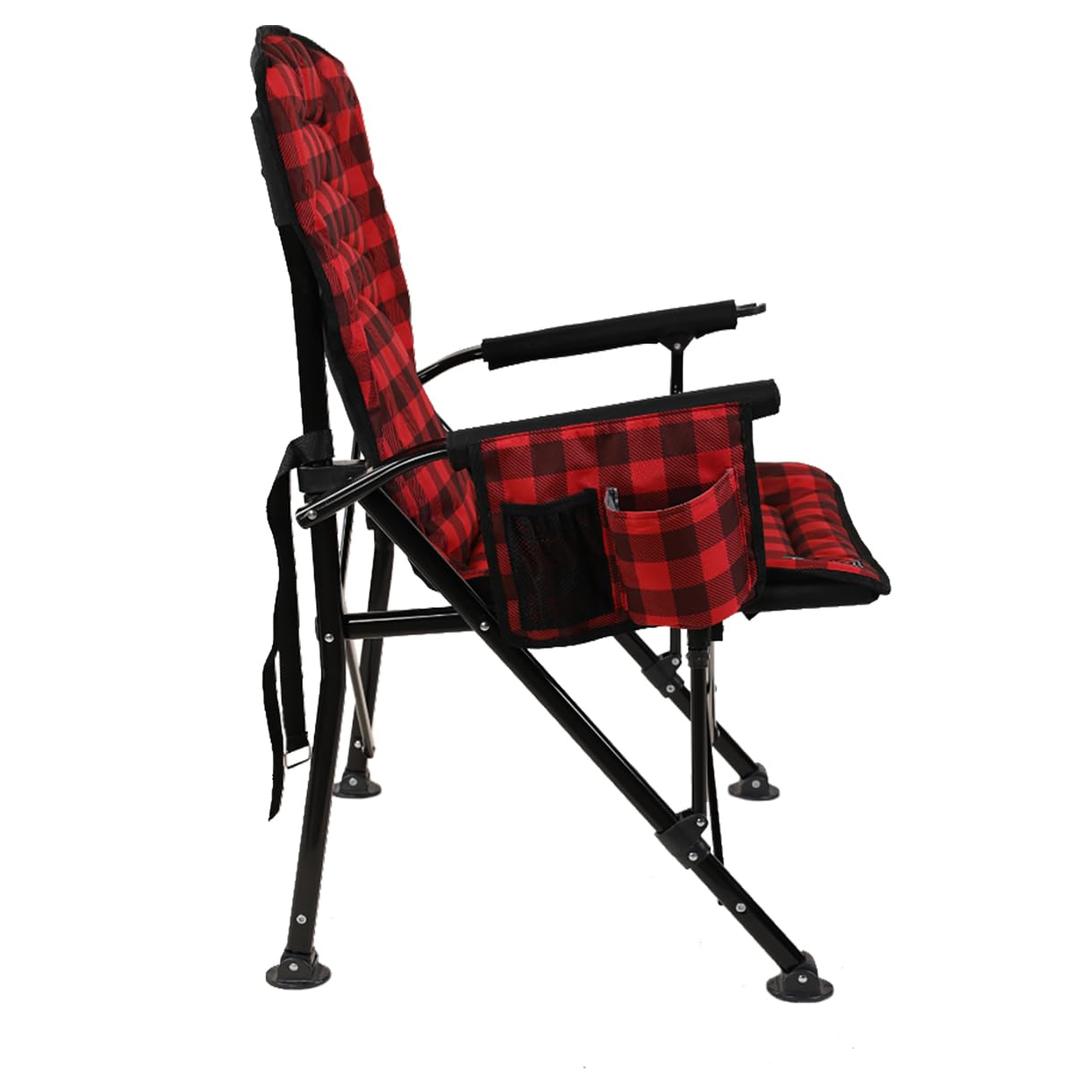 Switchback Heated Chair Kuma Outdoor Gear with Carry Bag, Luxury Heated Outdoor Chair for Camping, Glamping, Sports & Outdoors (Red/Black)