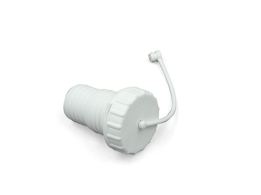 B&B 94245 Molders Grav Fill Cap/Strap/Spout, Polar White