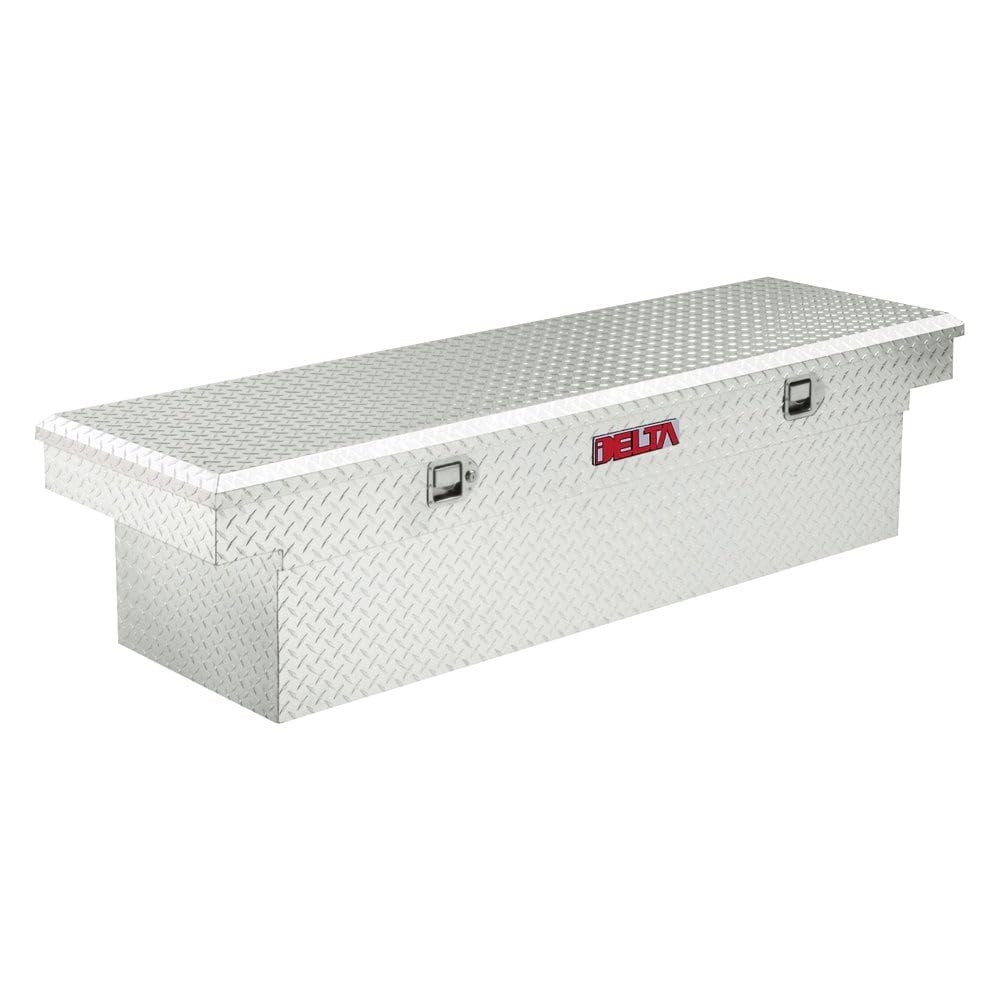 Full Size Delta 1-301000 Bright Aluminum Single Lid Deep Crossover Truck Box