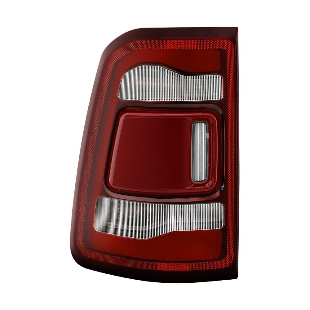 Dodge Ram 1500 Limited/Longhorn/Laramie (Non Blind Spot Sensor) LED Tail Light - OE Red Clear Left Spyder (POE)
