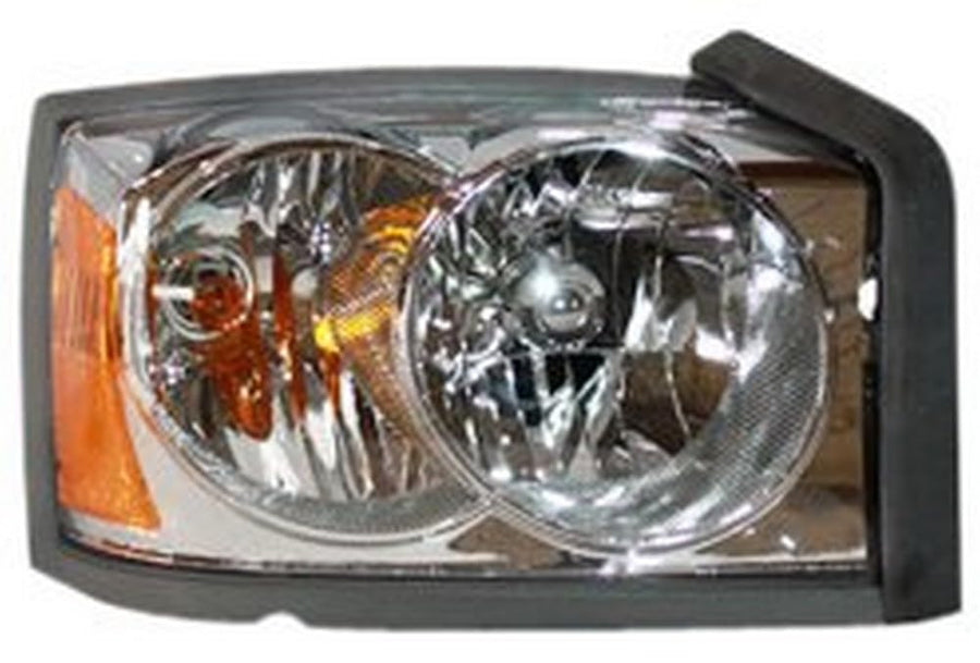 Right TYC Headlight Assembly Compatible with 2006-2007 Dodge Dakota